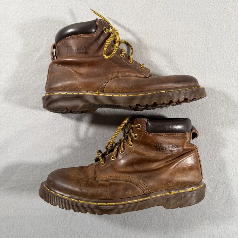 Dr. Martens 939 Made in England Vintage Brown Leather Boots Mens 9